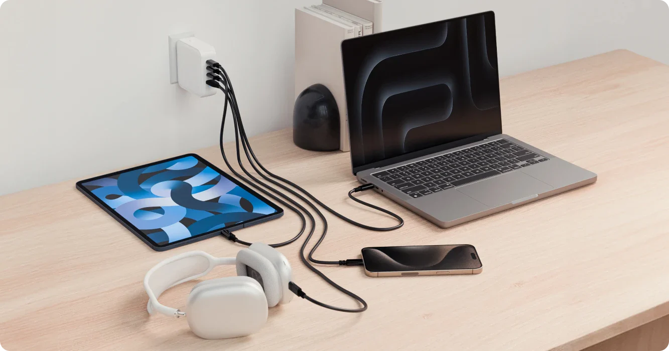 Sạc Đa Năng Hyperjuice 100W USB-C GaN Travel Charger 4 Ports HJ1002 hypervietnam (2)